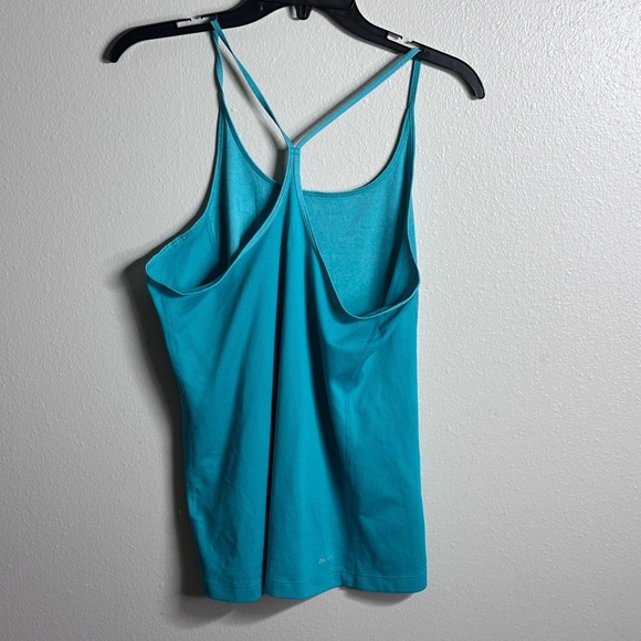 Nike Women Athletic Dri-Fit Green/Blue Tank Top size M - Picture 4 of 7